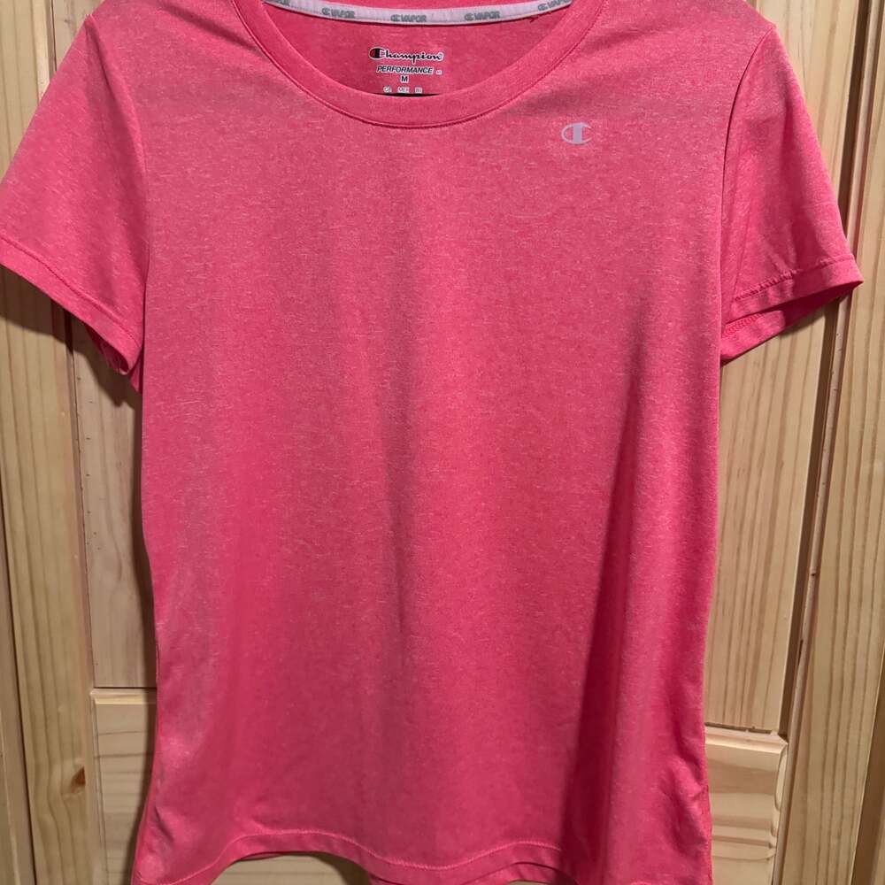 Champion Performance Pink Heathered Short Sleeve T-Shirt